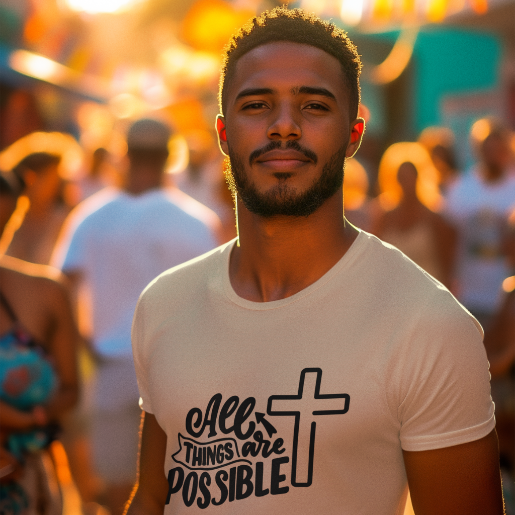 ALL THINGS ARE POSSIBLE UNISEX T-SHIRT