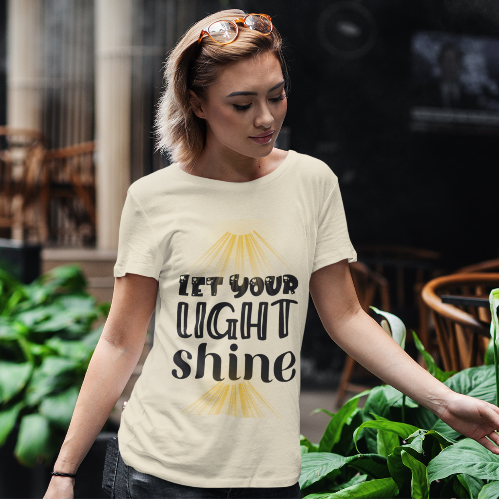 LET YOUR LIGHT SHINE UNISEX T-SHIRT