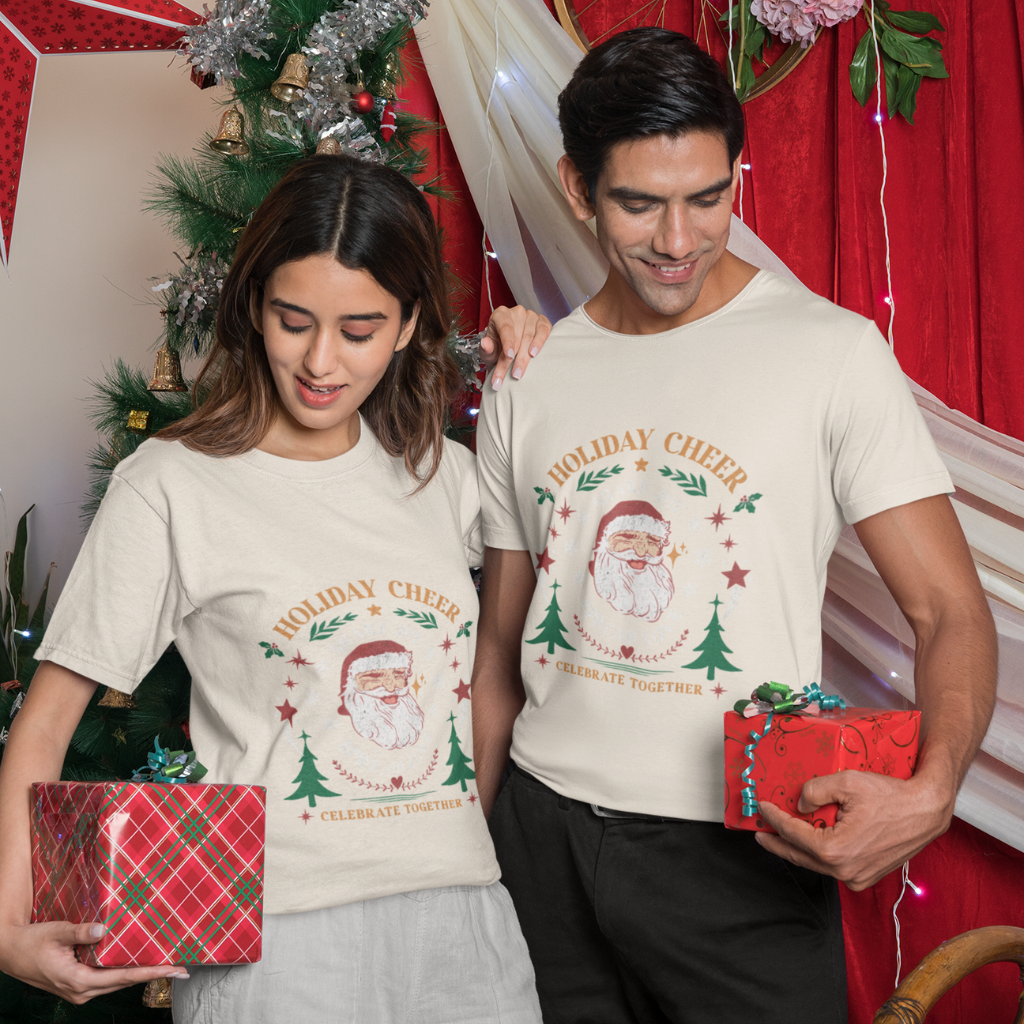 HOLIDAY CHEER CELEBRATE TOGETHER UNISEX T-SHIRT
