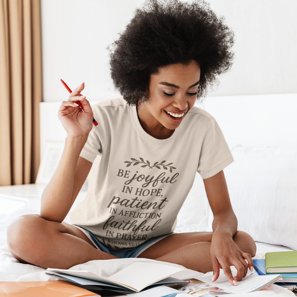 ROMANS 12:12 UNISEX T-SHIRT