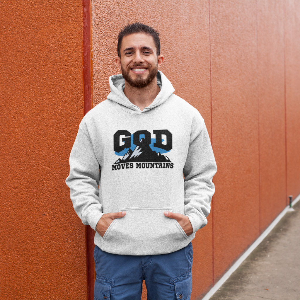 GOD MOVES MOUNTAINS UNISEX OVERSZIED HOODIE