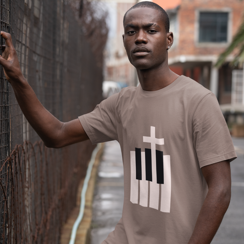 BASIC UNISEX T-SHIRT WITH CROSS LOGO