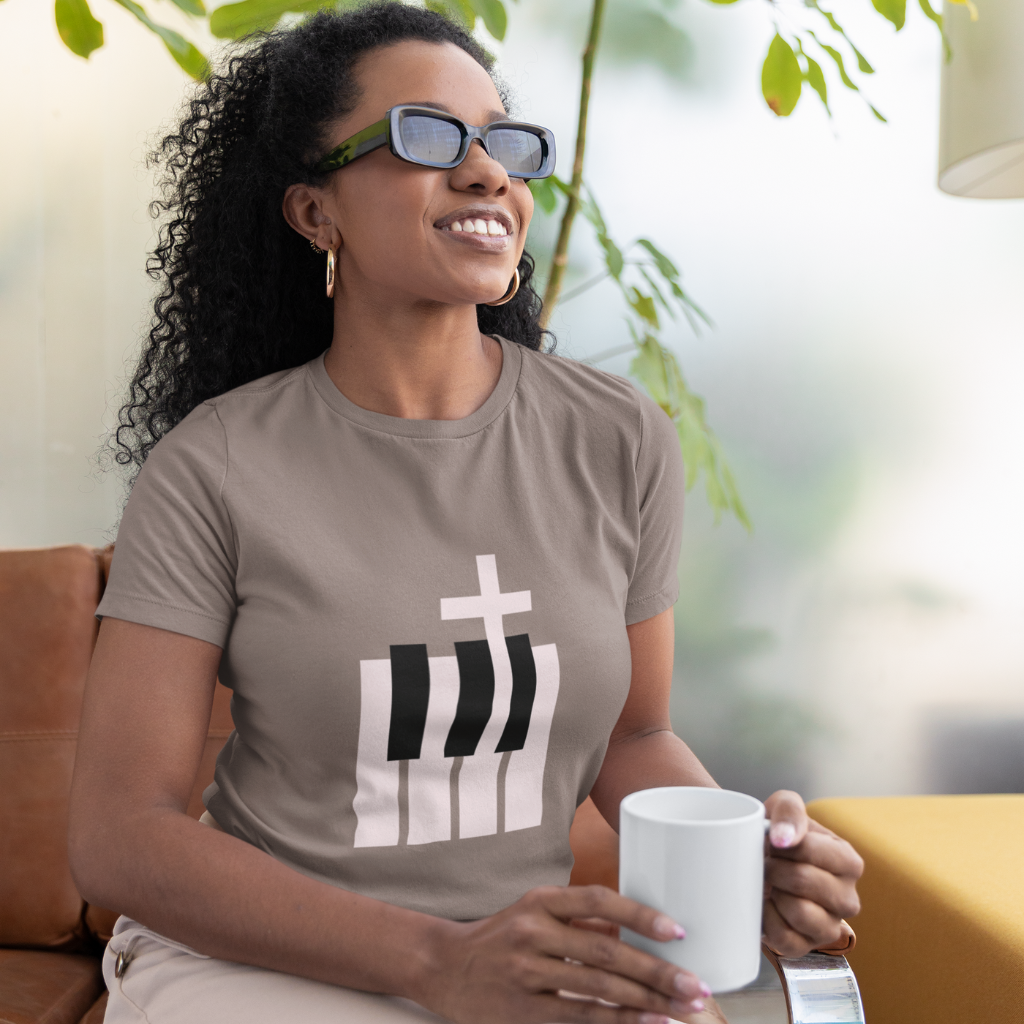 BASIC UNISEX T-SHIRT WITH CROSS LOGO