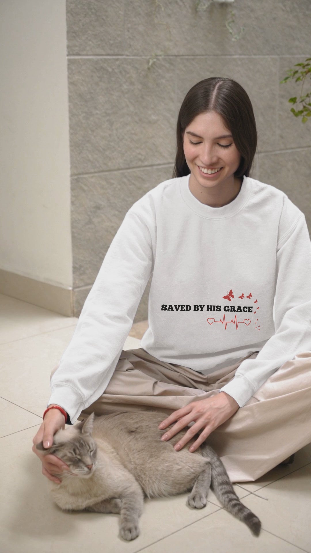 SAVED BY HIS GRACE UNISEX SWEATSHIRT