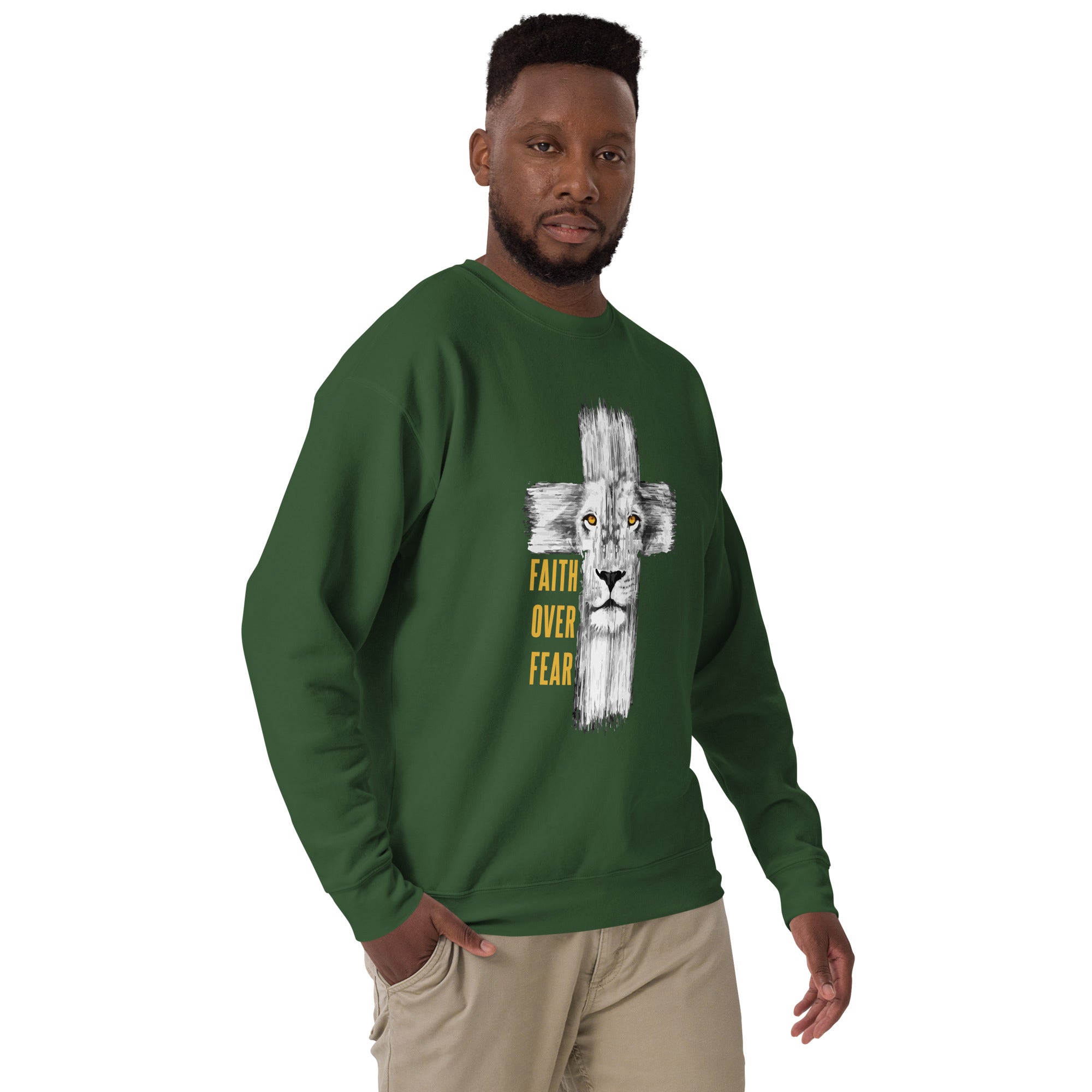FAITH OVER FEAR UNISEX SWEATSHIRT