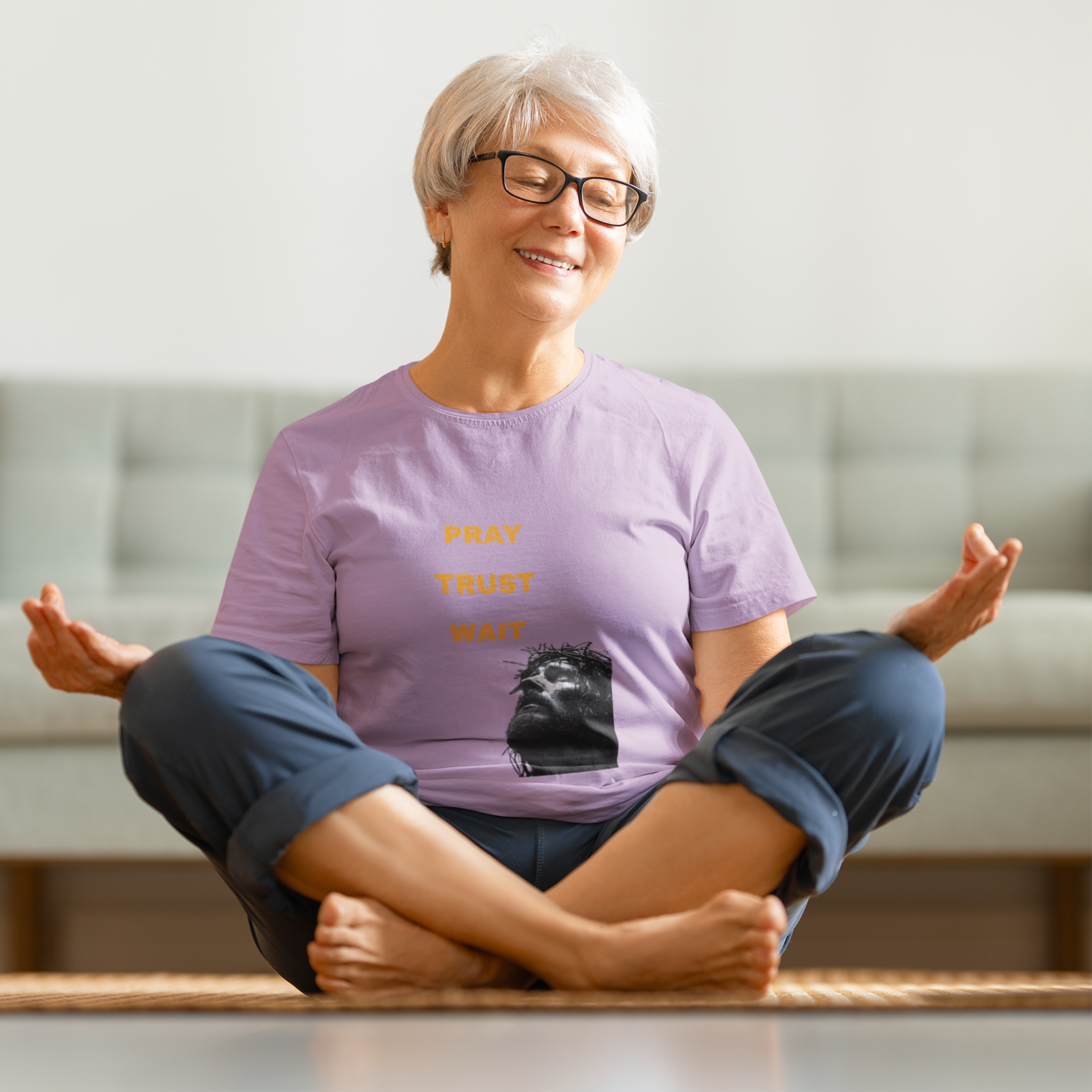 PRAY TRUST WAIT UNISEX T-SHIRT