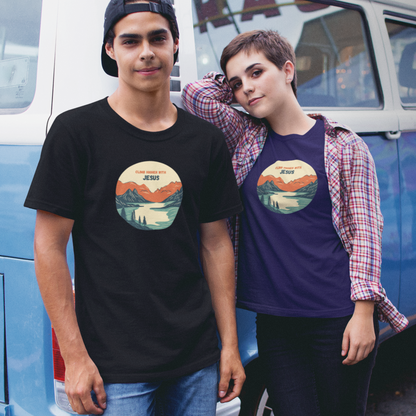 CLIMB HIGHER WITH JESUS UNISEX T-SHIRT