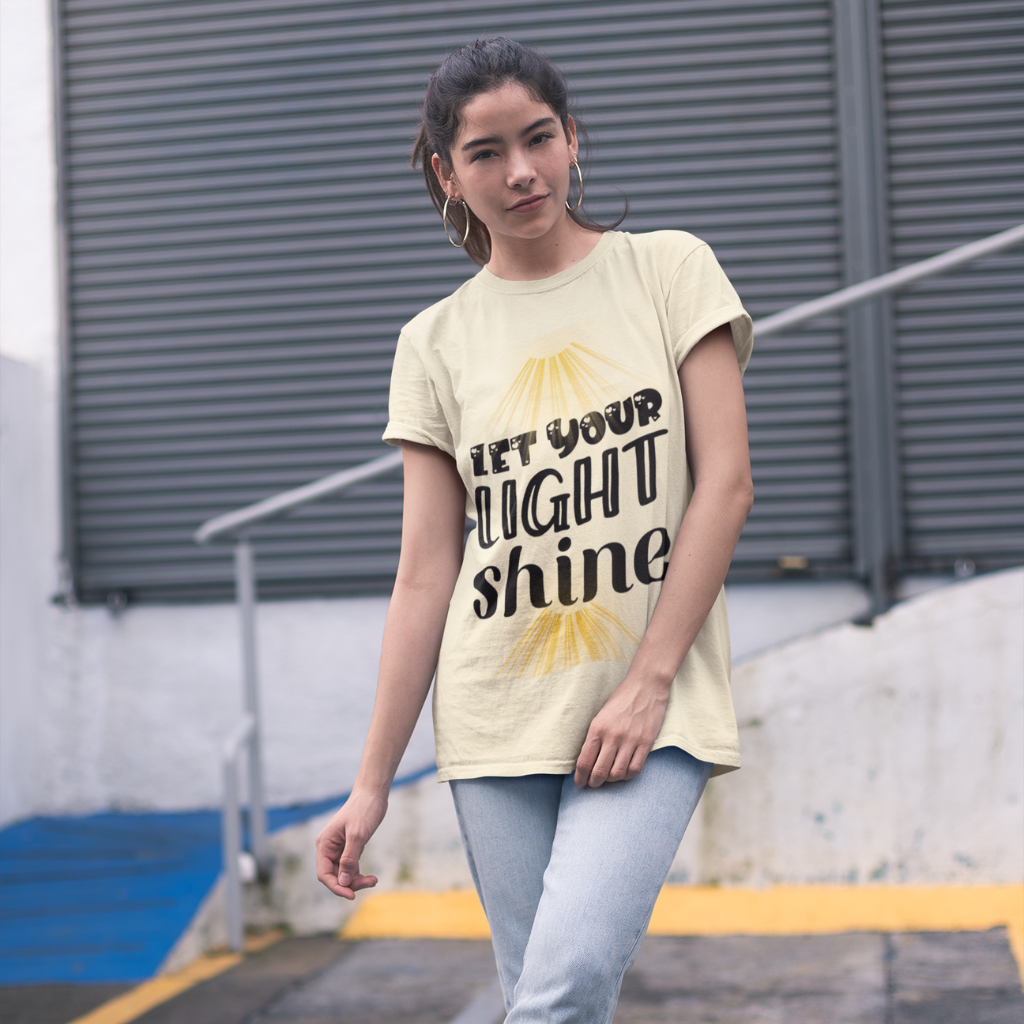 LET YOUR LIGHT SHINE UNISEX T-SHIRT