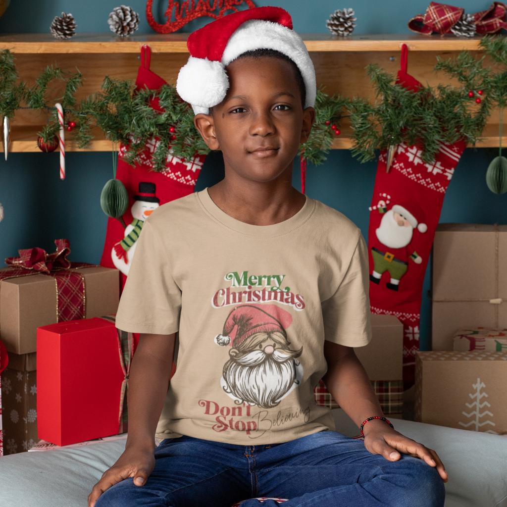 MERRY CHRISTMAS DON`T STOP BELIEVING UNISEX T-SHIRT