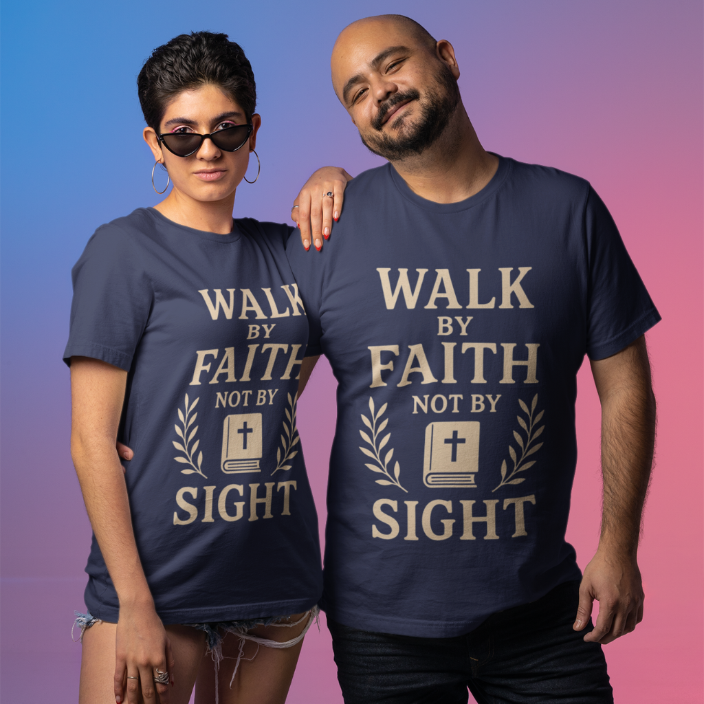 WALK BY FAITH NOT BY SIGHT UNISEX T-SHIRT