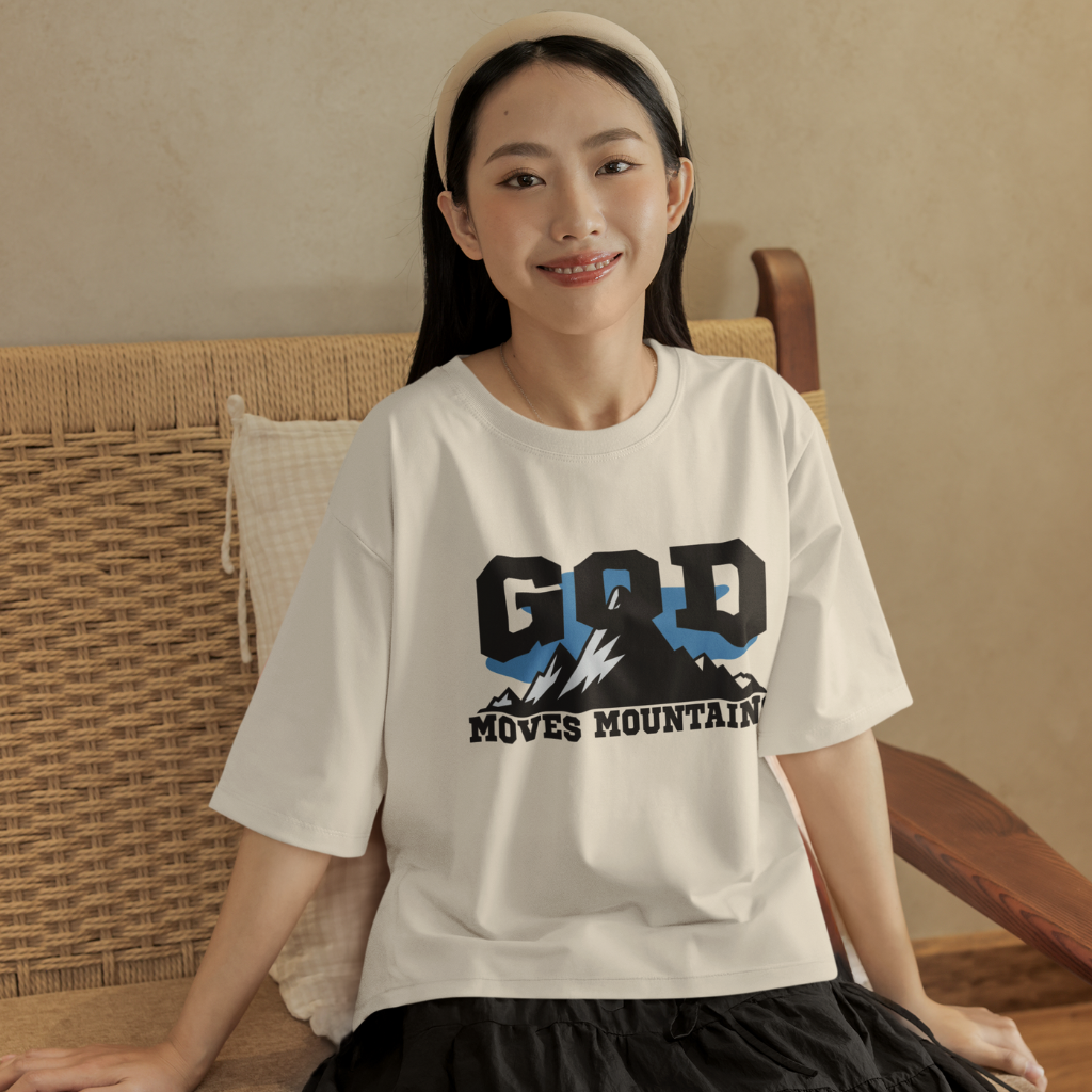 GOD MOVES MOUNTAINS UNISEX T-SHIRT