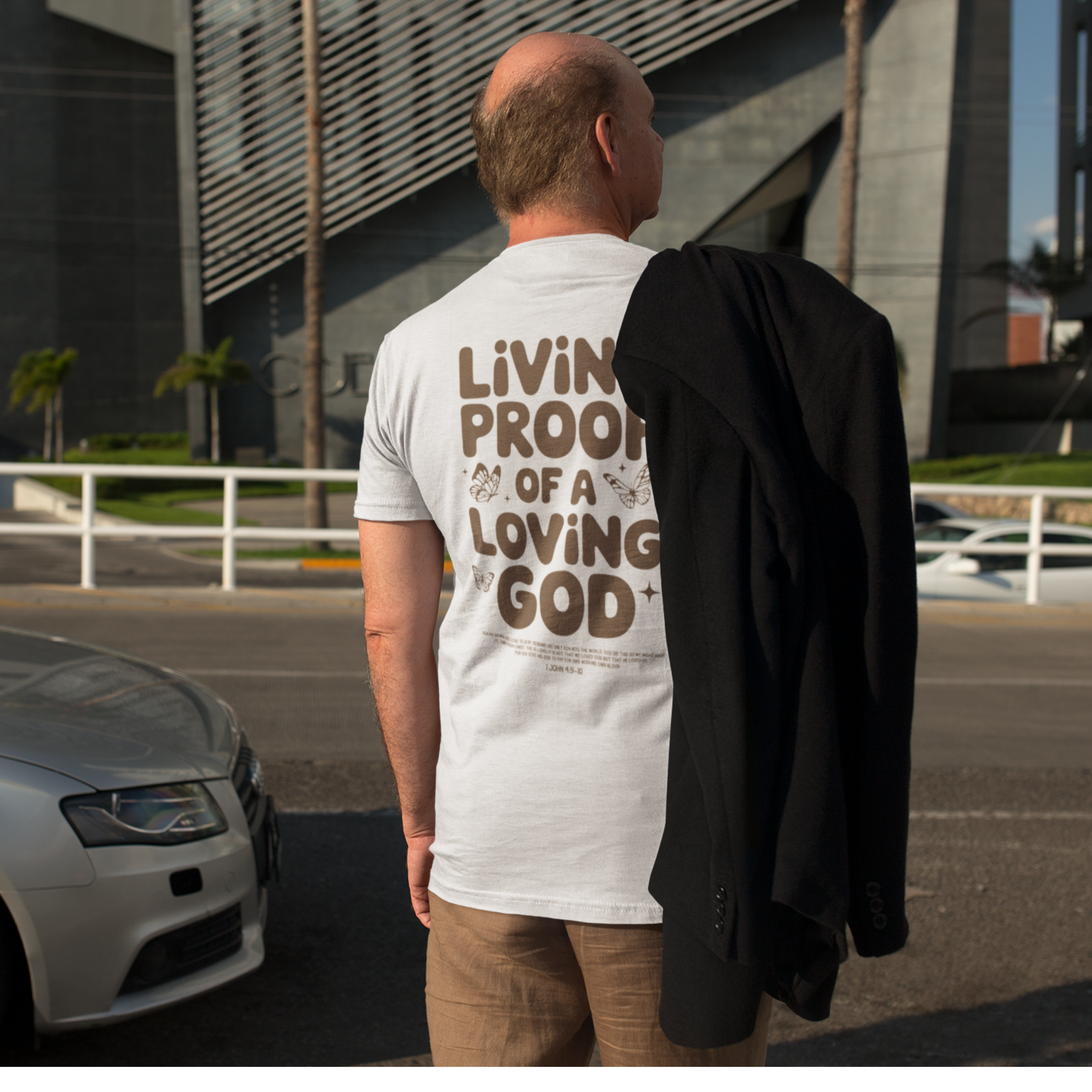 LIVING PROOF OF A LOVING GOD UNISEX T-SHIRT