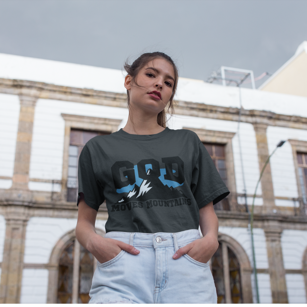 GOD MOVES MOUNTAINS UNISEX T-SHIRT