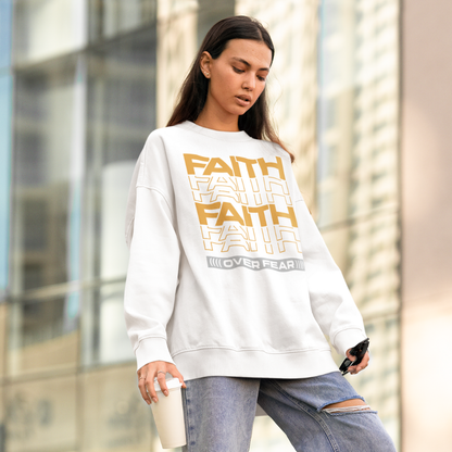 FAITH OVER FEAR UNISEX OVERSIZED SWEATSHIRT