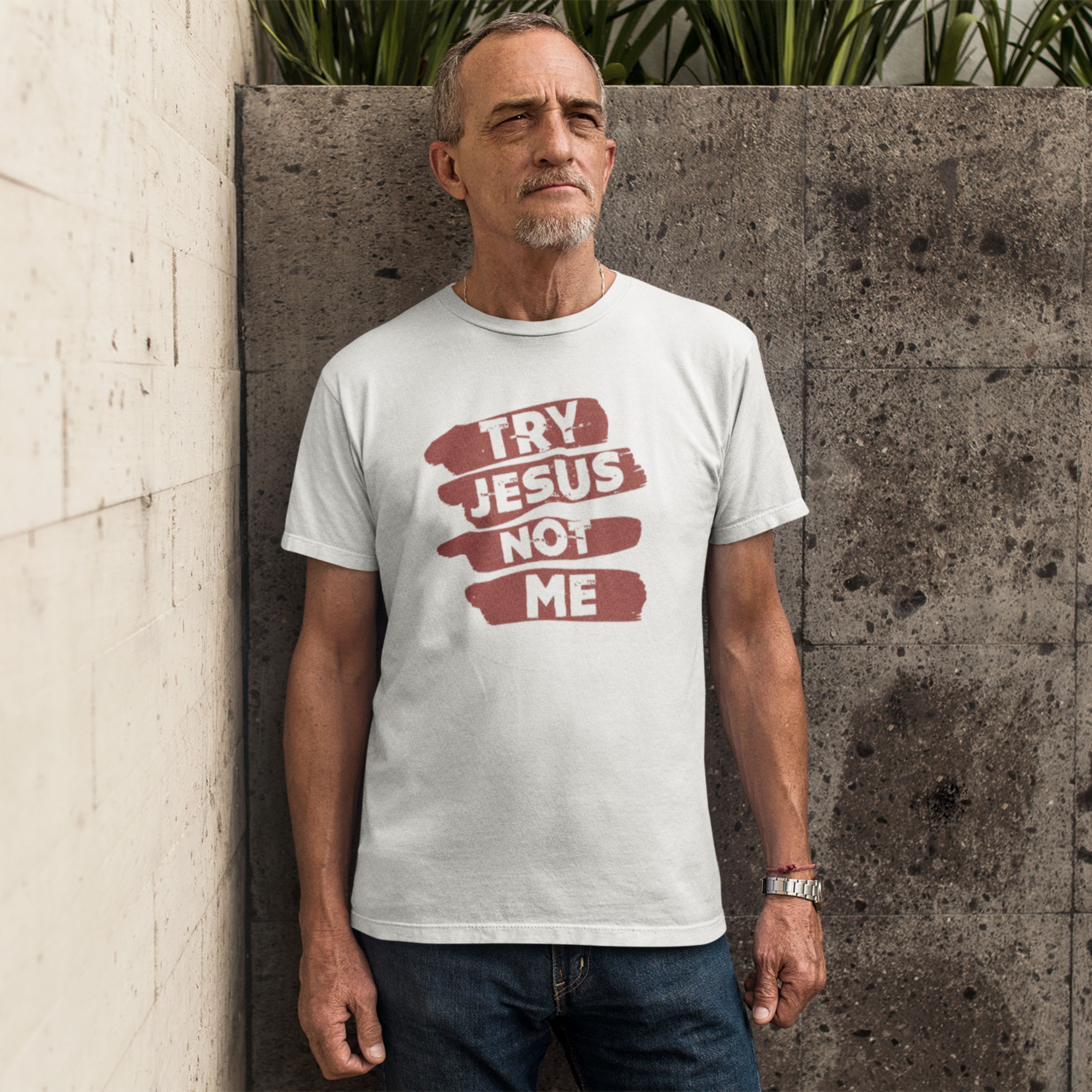 TRY JESUS NOT ME UNISEX T-SHIRT
