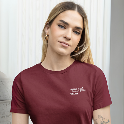 SINGING FOR HIS GLORY EMBROIDERY UNISEX T-SHIRT