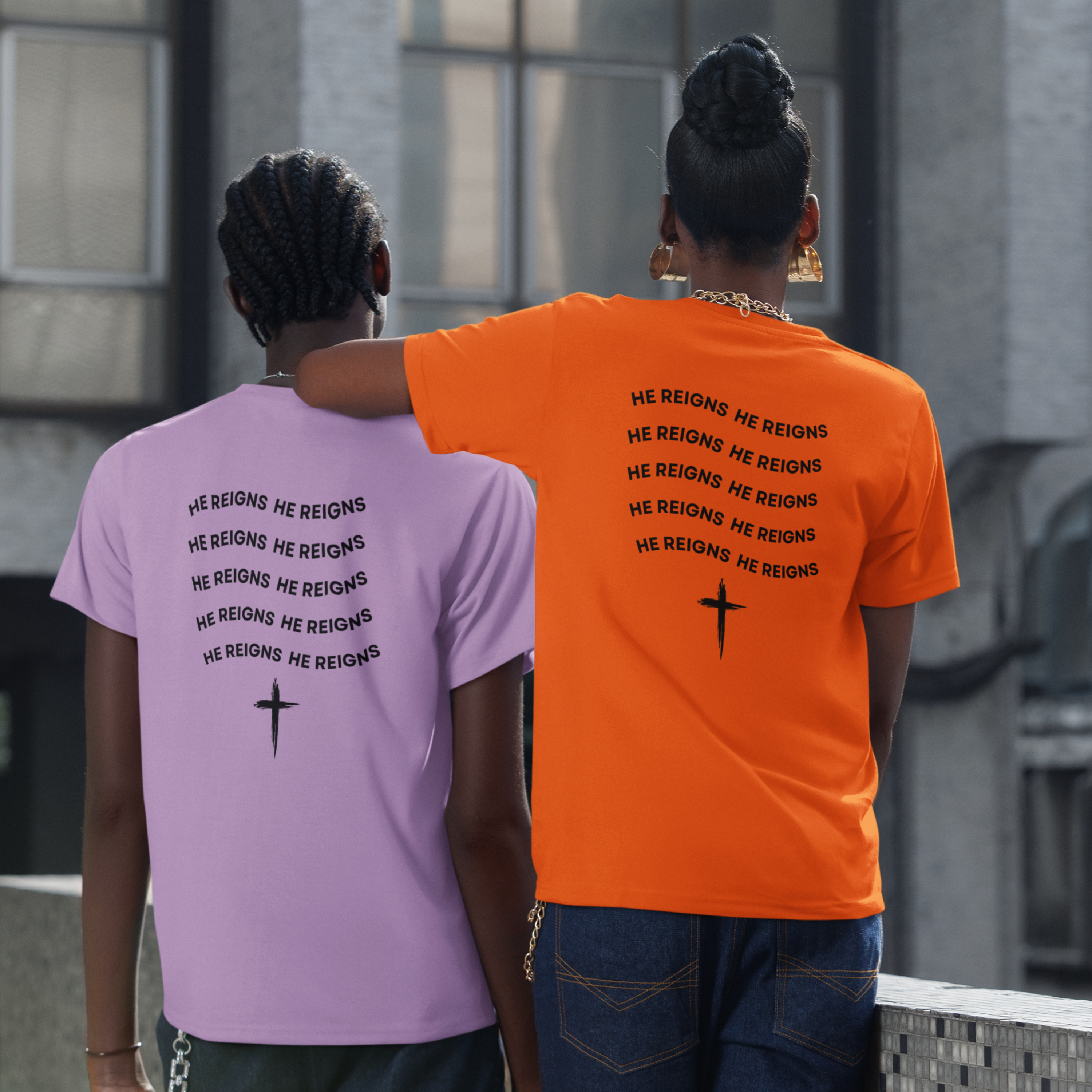 HE REIGNS HE REIGNS UNISEX T-SHIRT