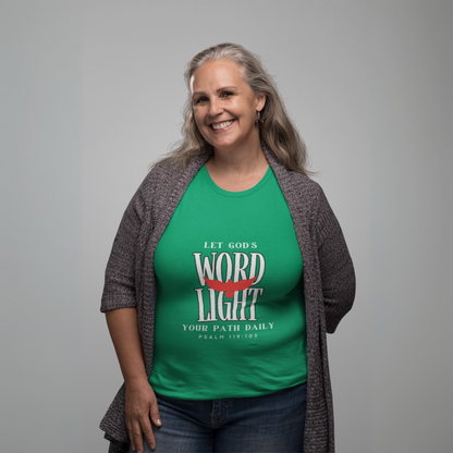 LET GOD`S WORD LIGHT YOUT PATH DAILY UNISEX T-SHIRT