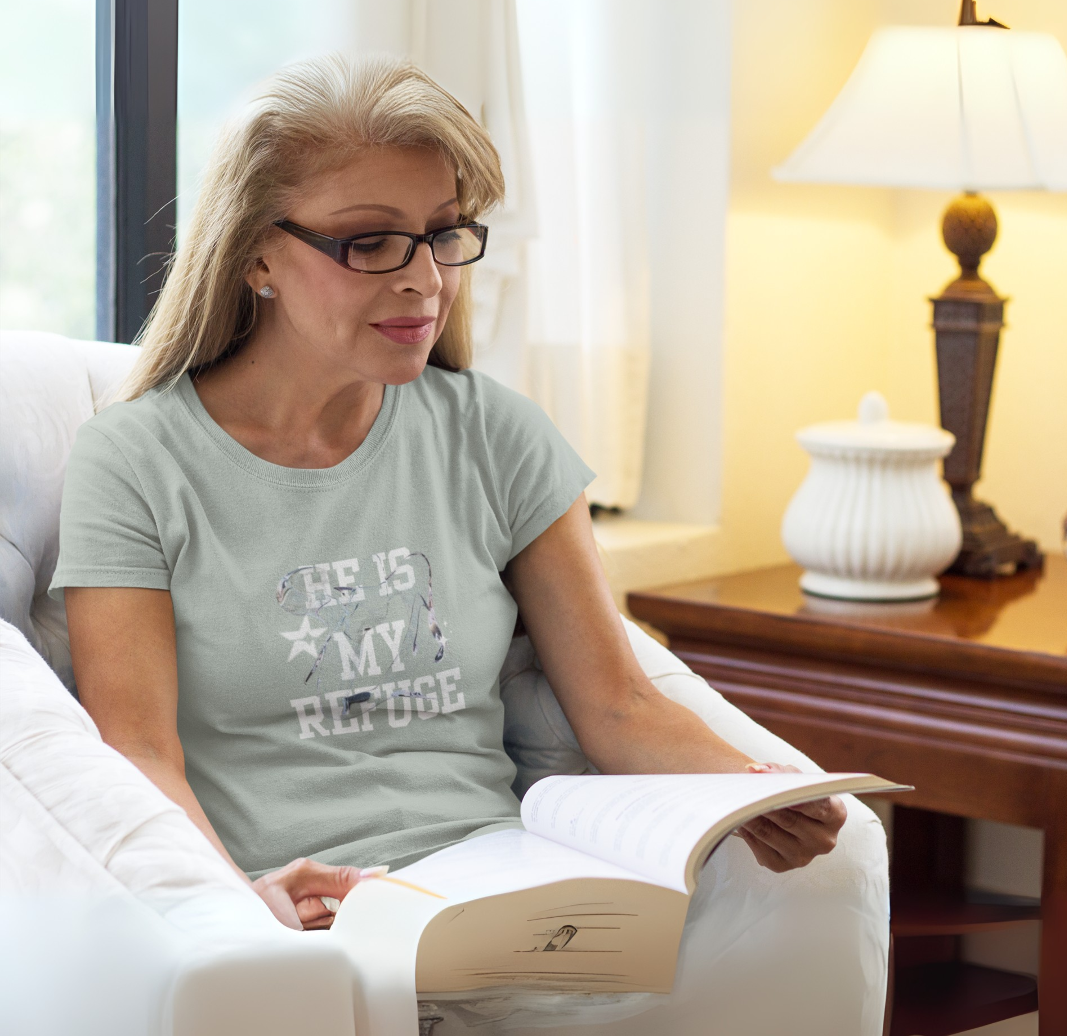 HE IS MY REFUGE  UNISEX T-SHIRT