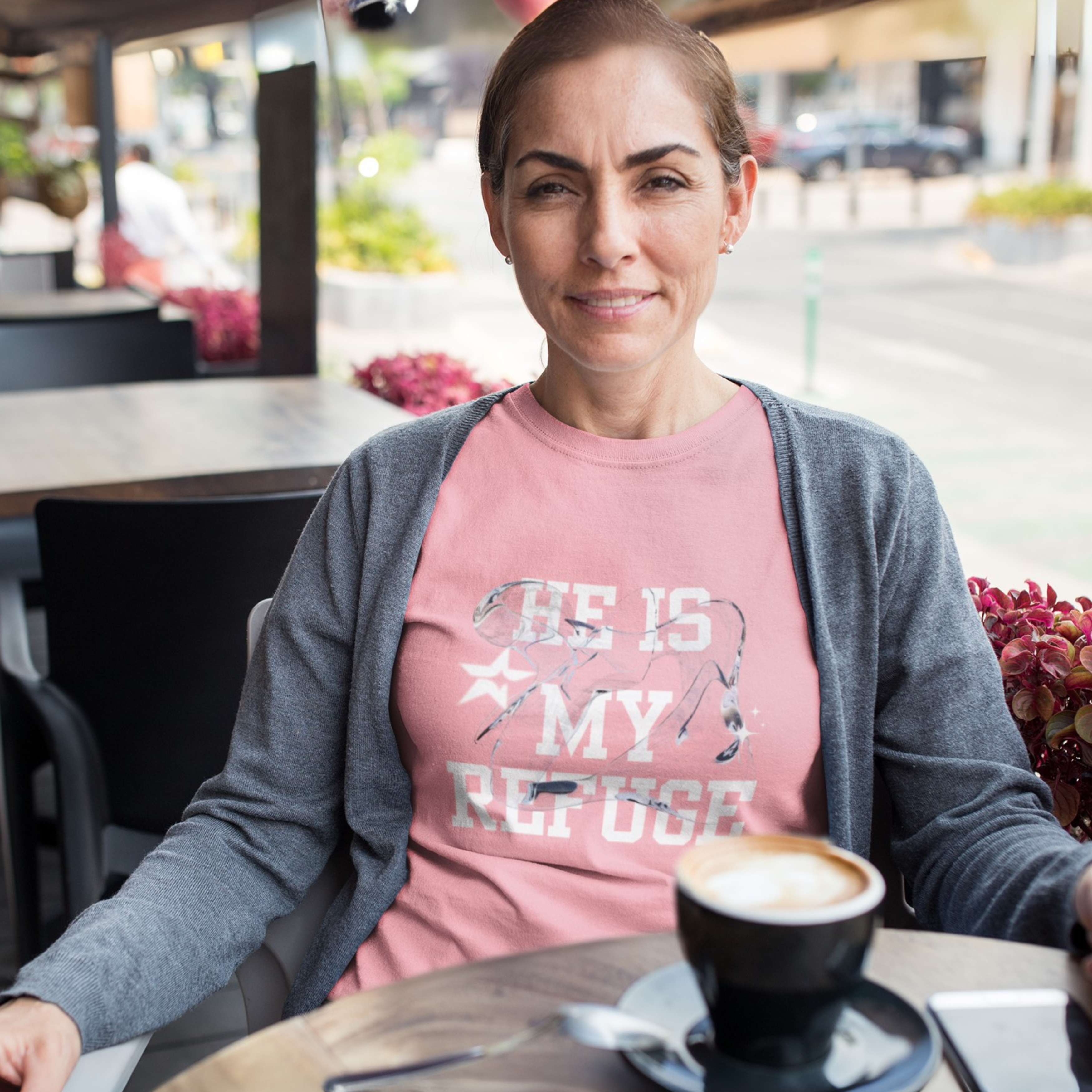 HE IS MY REFUGE  UNISEX T-SHIRT