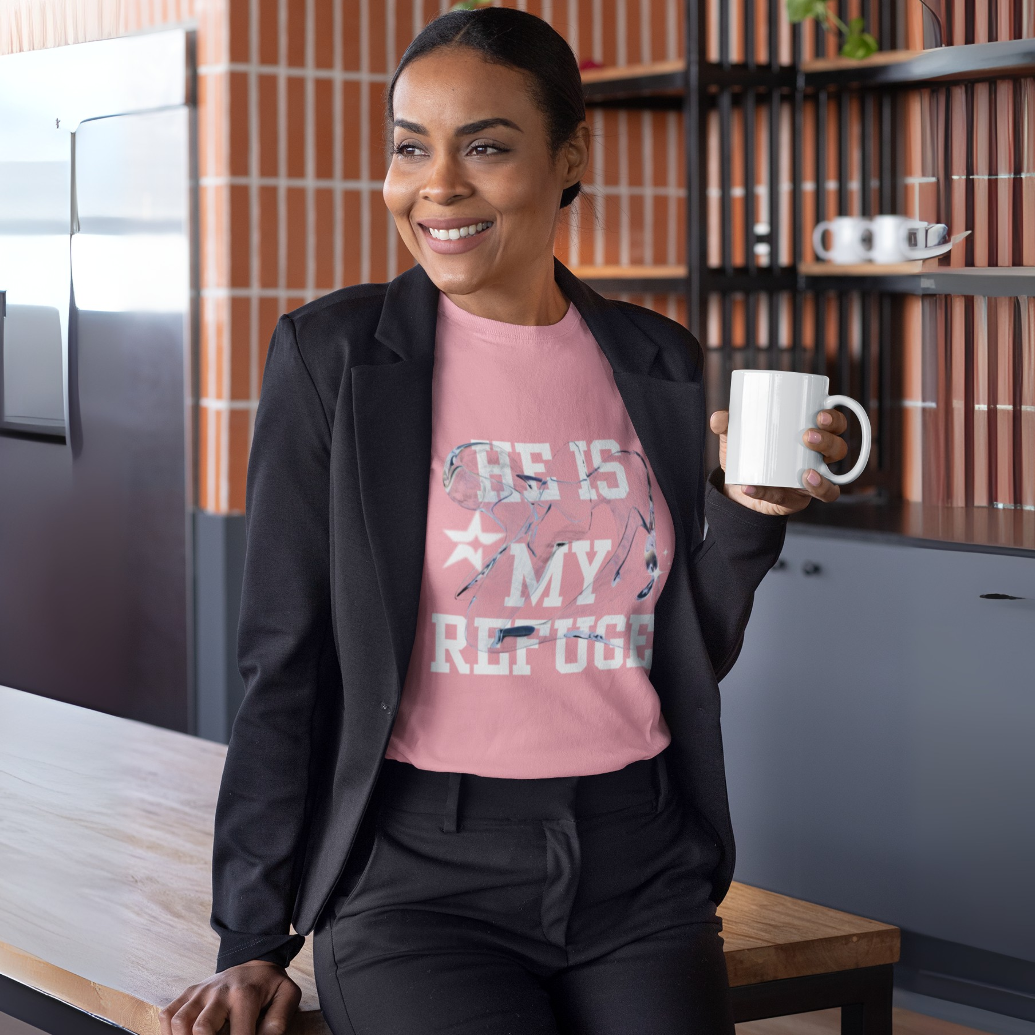 HE IS MY REFUGE  UNISEX T-SHIRT