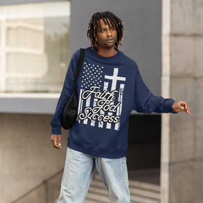 FAITH GOD SUCCESS OVERSIZED UNISEX SWEATSHIRT