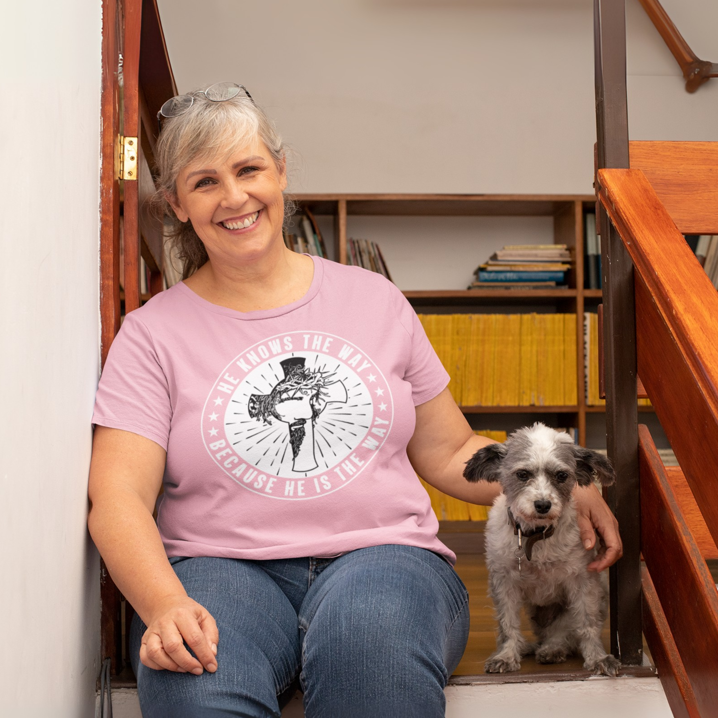 HE KNOWS THE WAY, BECAUSE HE IS THE WAY UNISEX T-SHIRT