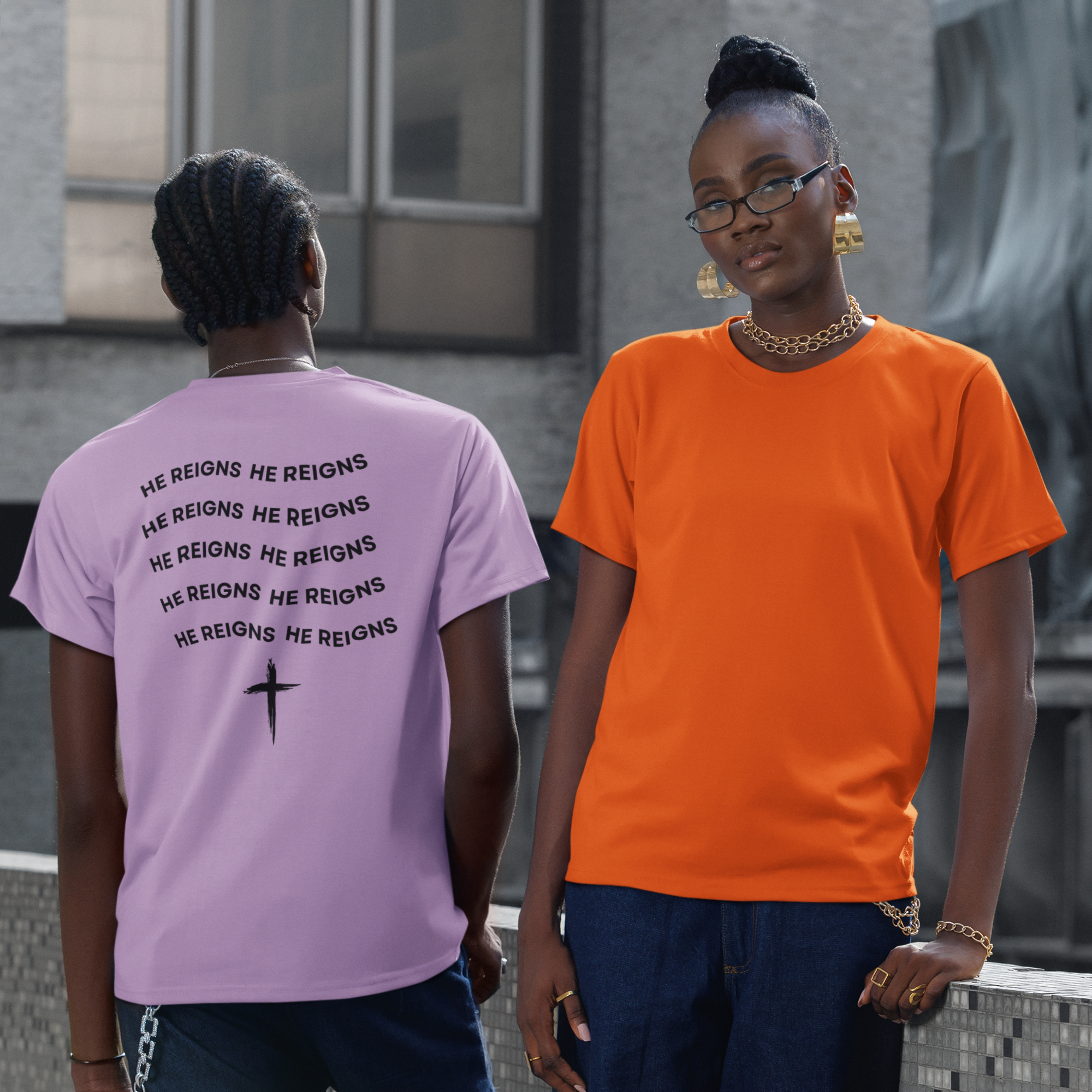 HE REIGNS HE REIGNS UNISEX T-SHIRT