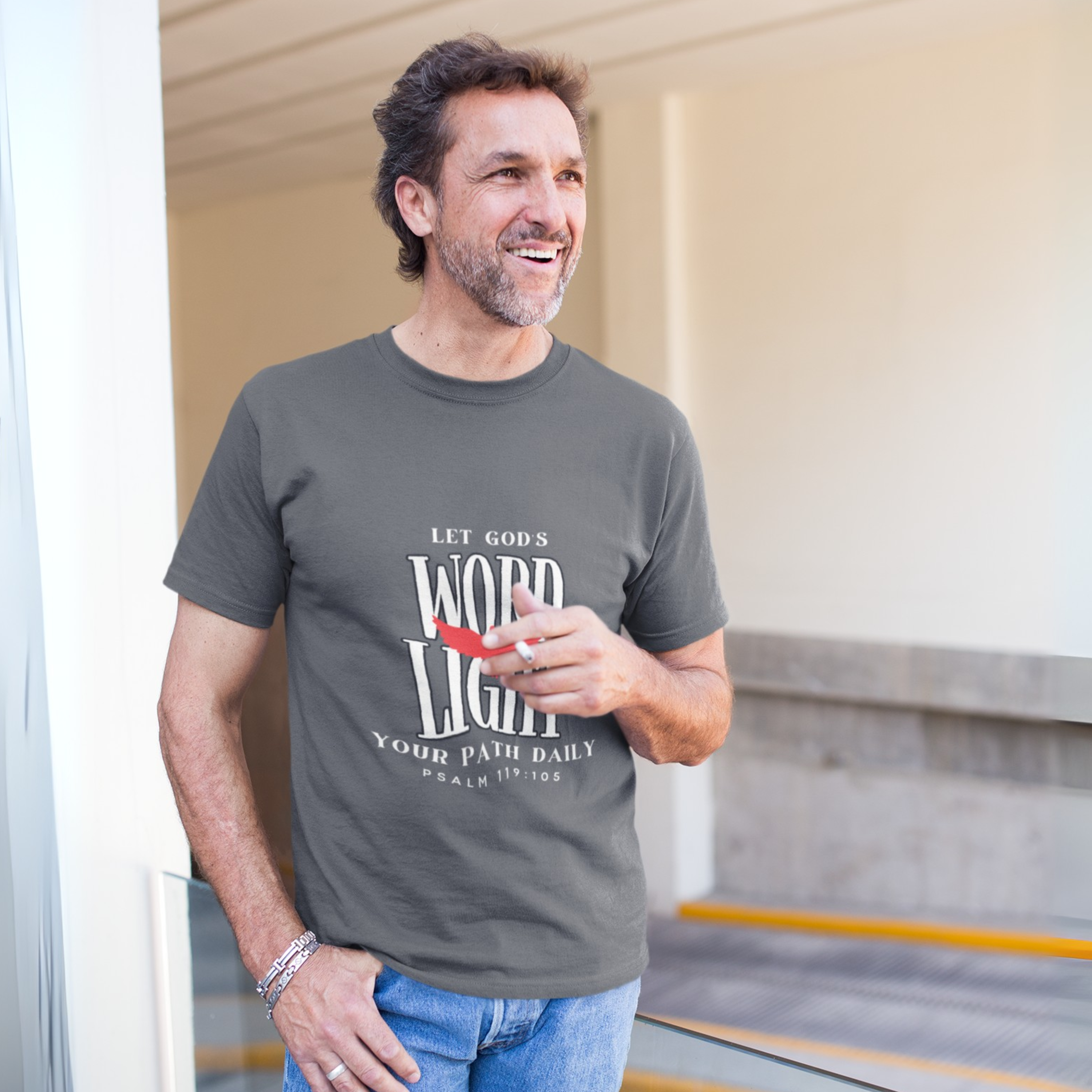 LET GOD`S WORD LIGHT YOUT PATH DAILY UNISEX T-SHIRT