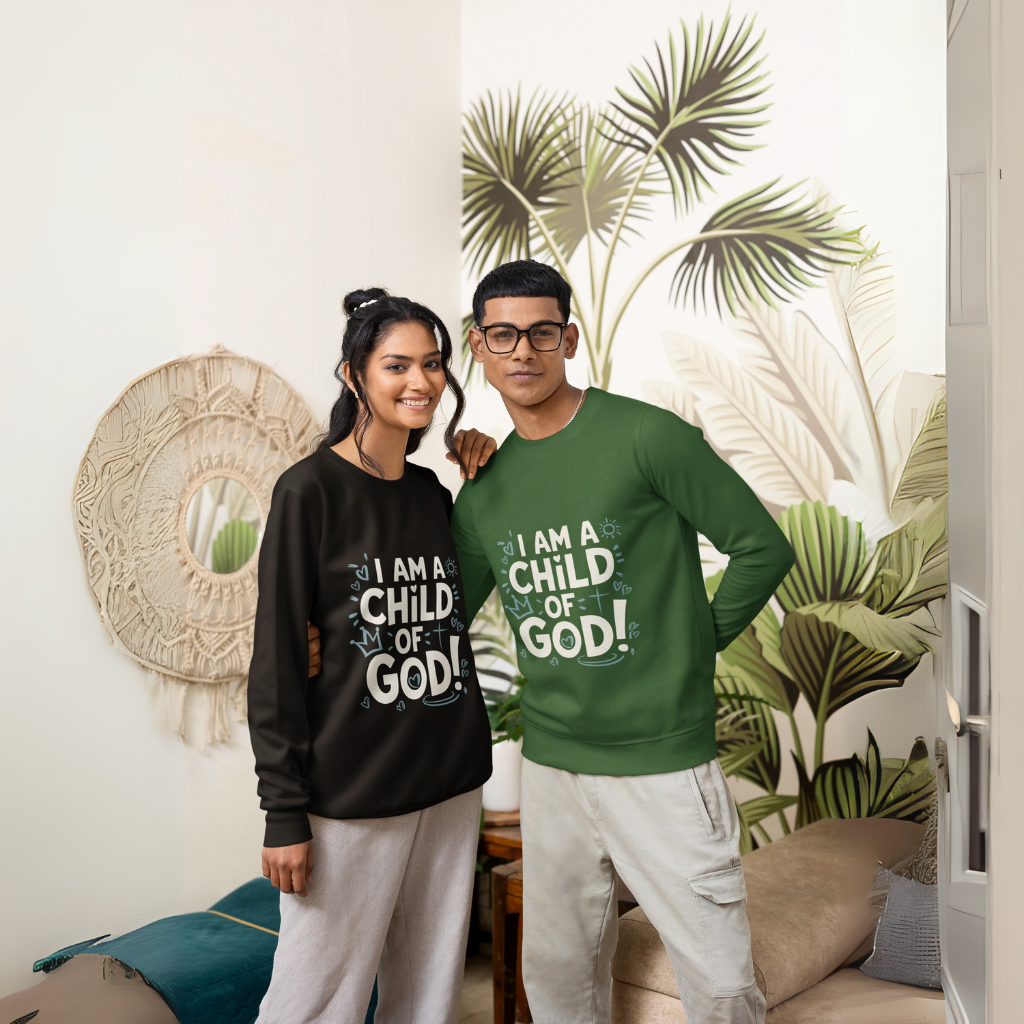 I AM A CHILD OF GOD UNISEX SWEATSHIRT