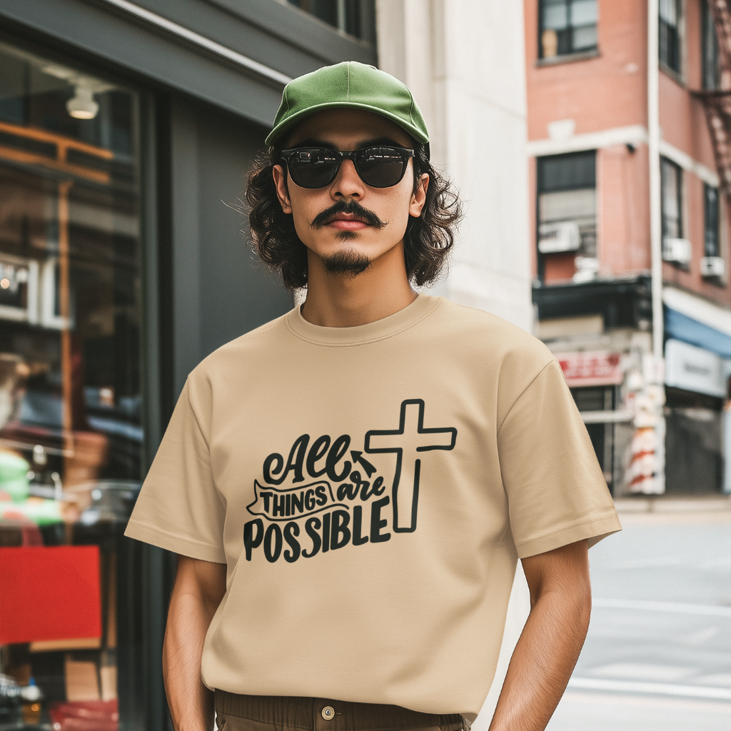 ALL THINGS ARE POSSIBLE UNISEX T-SHIRT