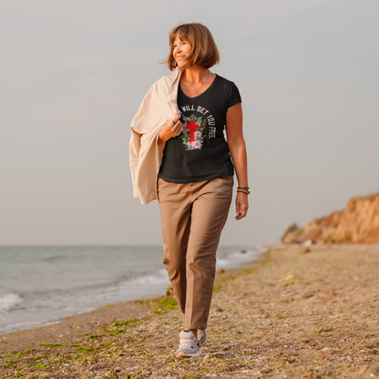 THE TRUTH WILL SET YOU FREE  V-NECK T-SHIRT