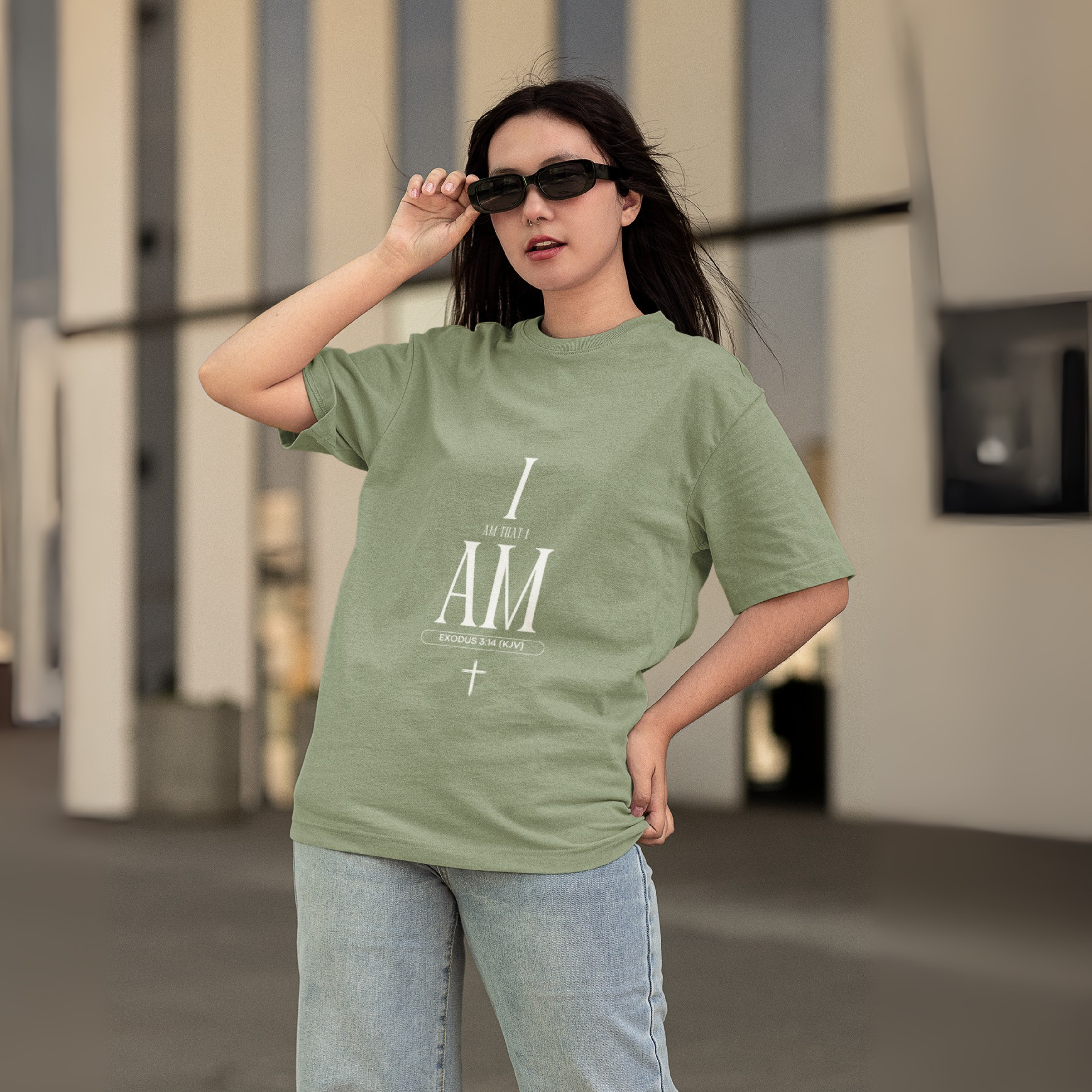 I AM THAT I AM UNISEX OVERSIZED T-SHIRT