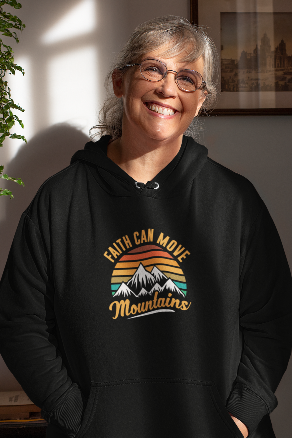 FAITH CAN MOVE MOUNTAINS UNISEX HOODIE