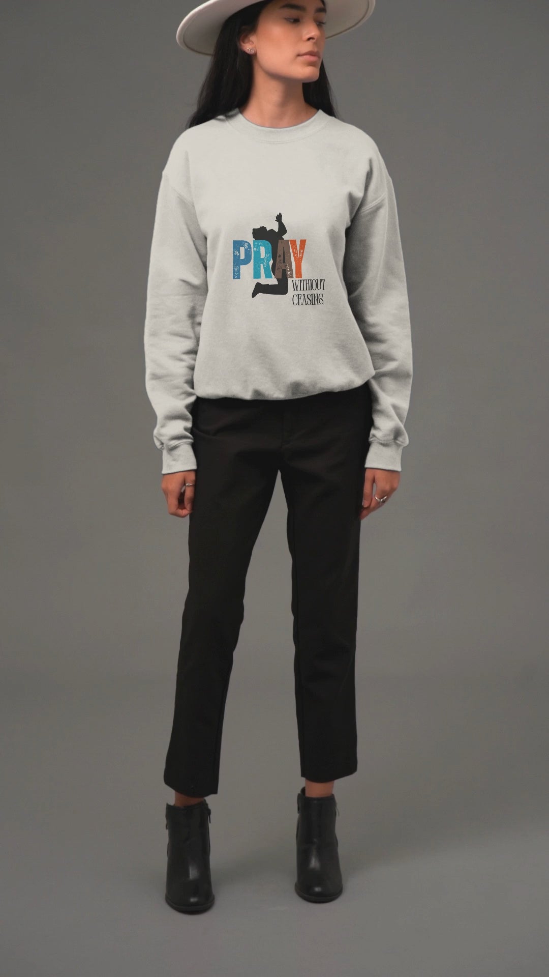 PRAY WITHOUT CEASING UNISEX SWEATSHIRT