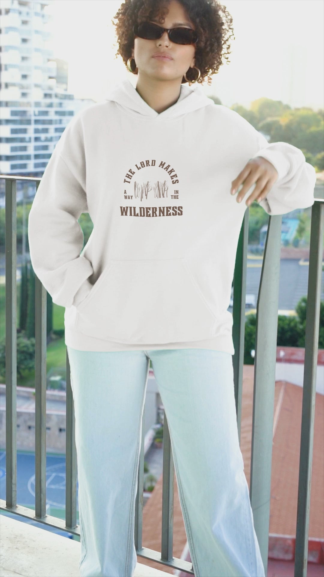THE LORD MAKES A WAY IN THE WILDERNESS UNISEX HOODIE