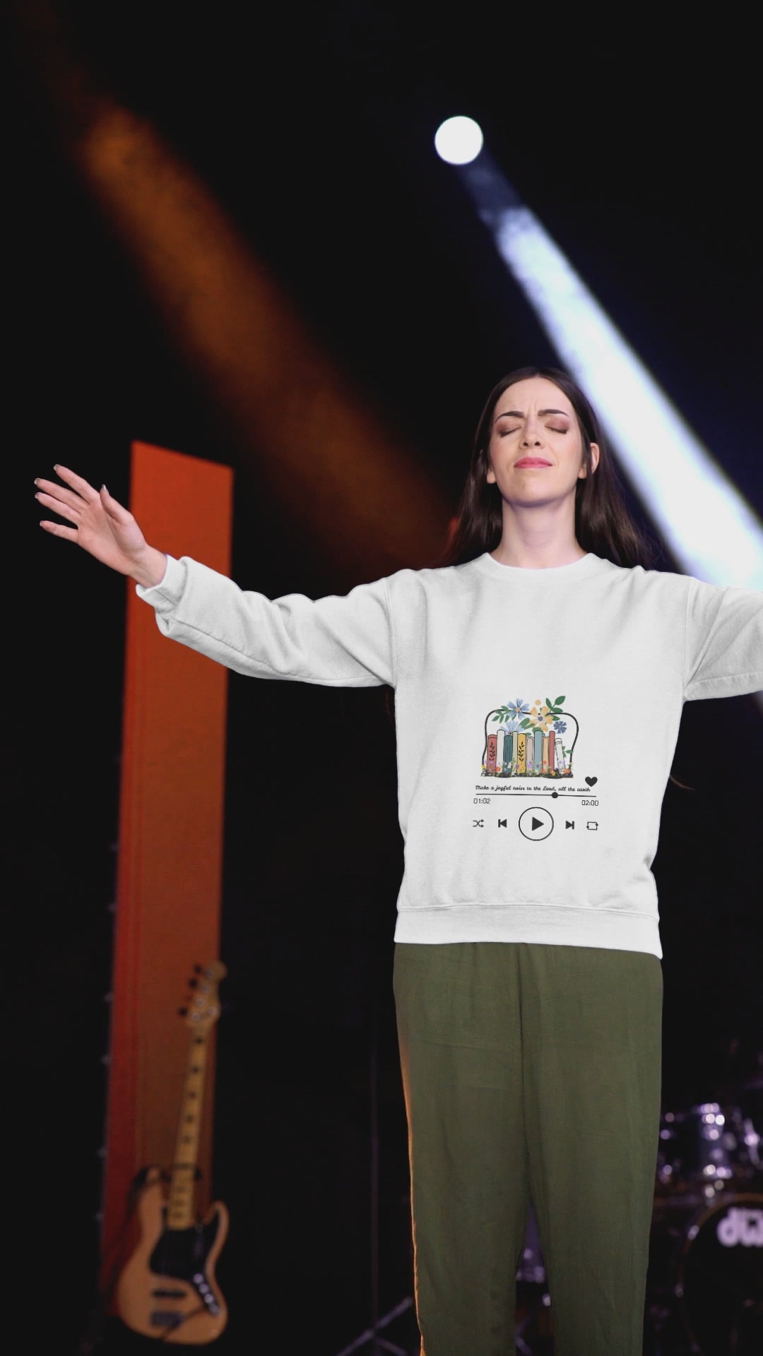 MAKE A JOYFUL NOISE TO THE LORD, ALL THE EARTH UNISEX SWEATSHIRT