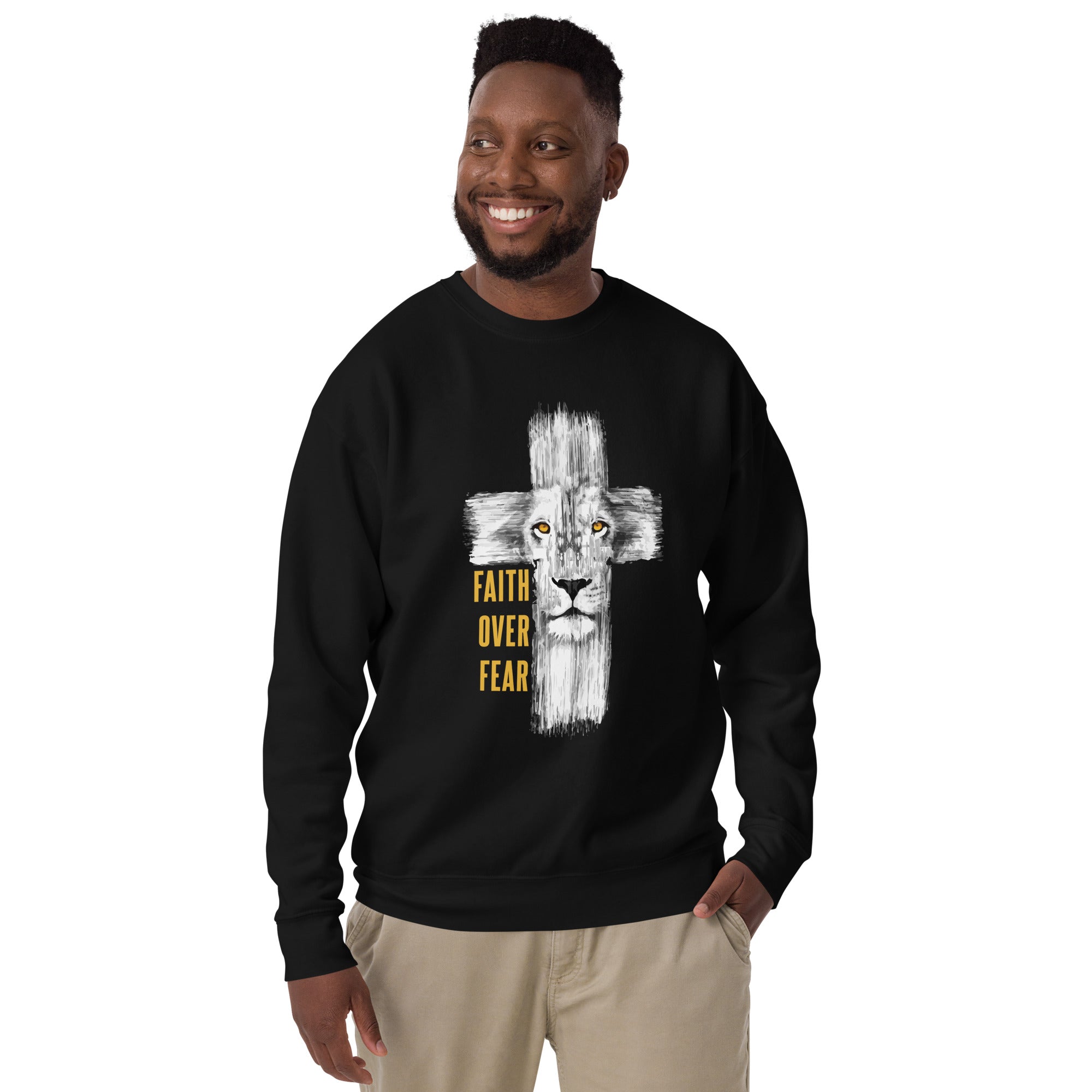 FAITH OVER FEAR UNISEX SWEATSHIRT