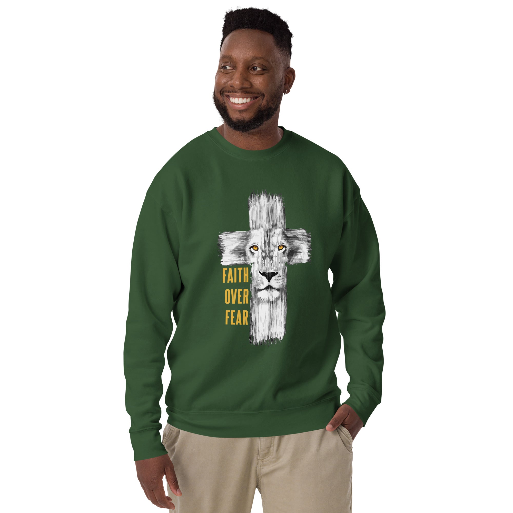 FAITH OVER FEAR UNISEX SWEATSHIRT