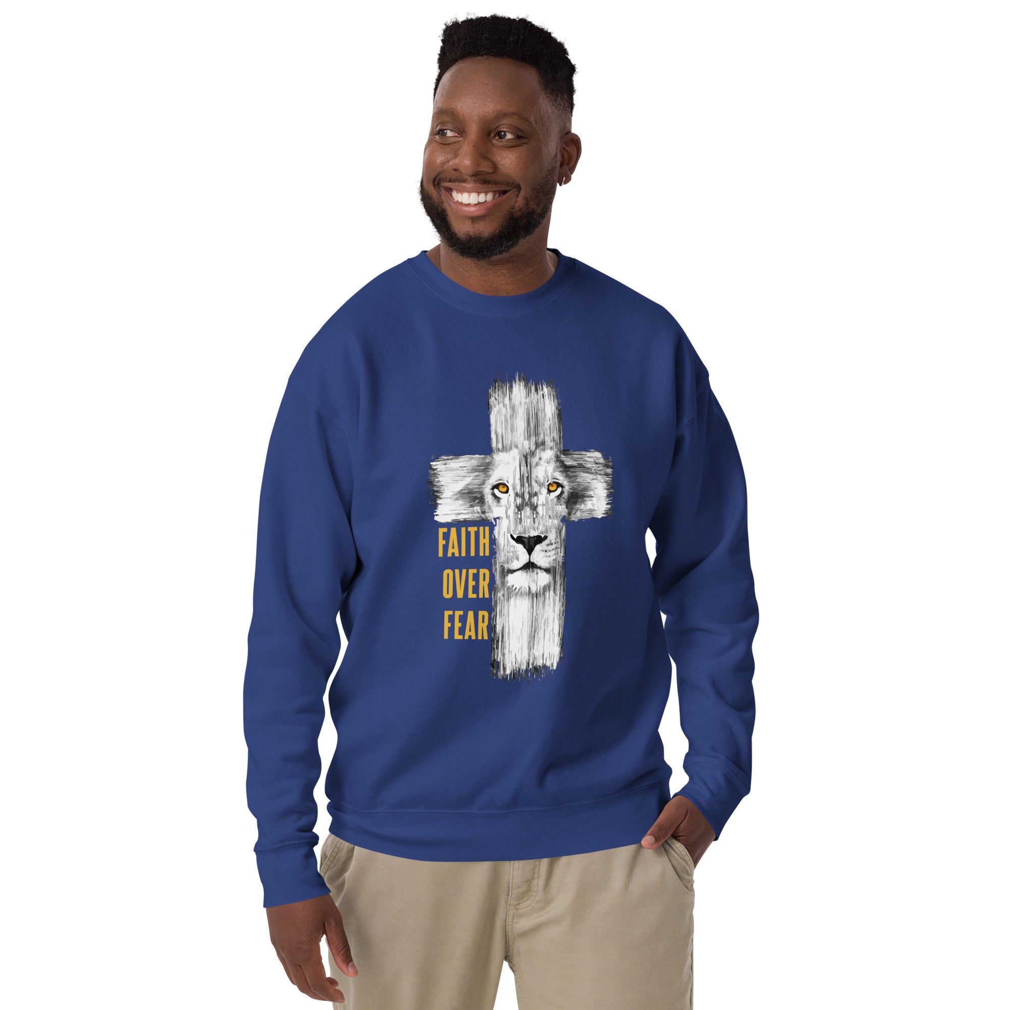 FAITH OVER FEAR UNISEX SWEATSHIRT